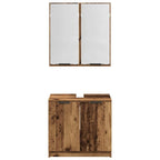 Juego de Muebles de Baño Madera envejecida Madera de ingeniería