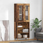 Aparador alto Madera envejecida 69,5 x 34 x 180 cm