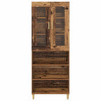 Aparador alto Madera envejecida 69,5 x 34 x 180 cm