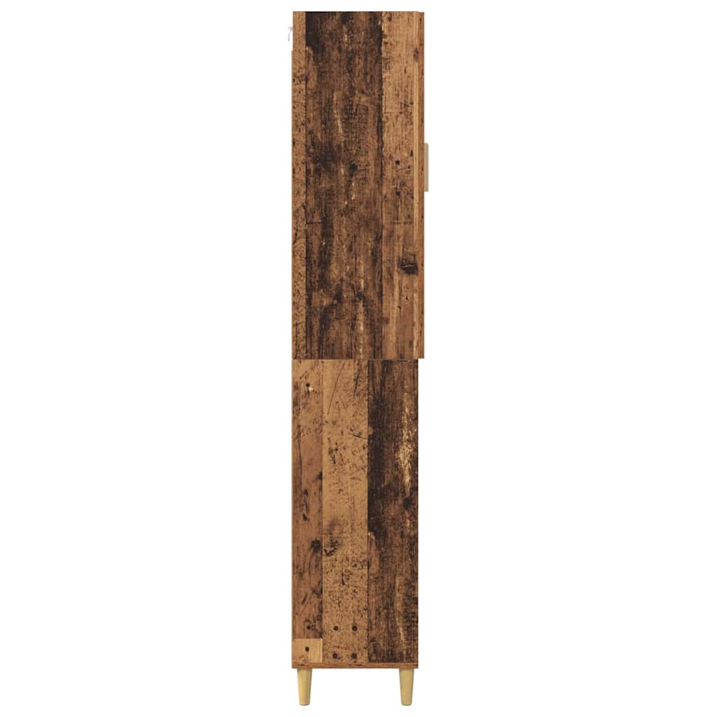 Aparador alto Madera envejecida 69,5 x 34 x 180 cm
