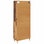 Aparador alto con cajón Madera envejecida 69,5 x 32,5 x 180 cm