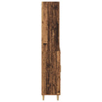 Aparador alto con cajón Madera envejecida 69,5 x 32,5 x 180 cm
