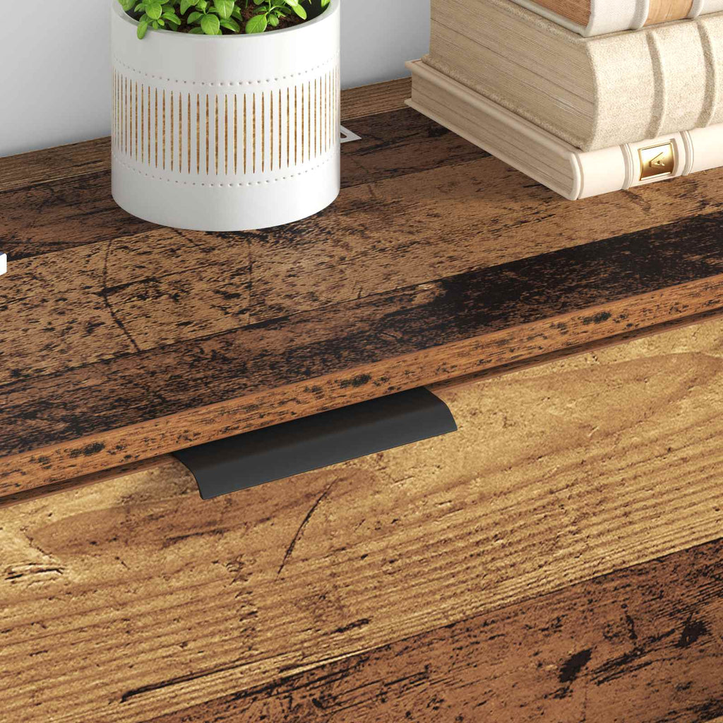 Aparador con cajón 3 pcs Madera envejecida Madera de ingeniería