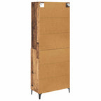Aparador alto con cajón Madera envejecida 69,5 x 34 x 180 cm
