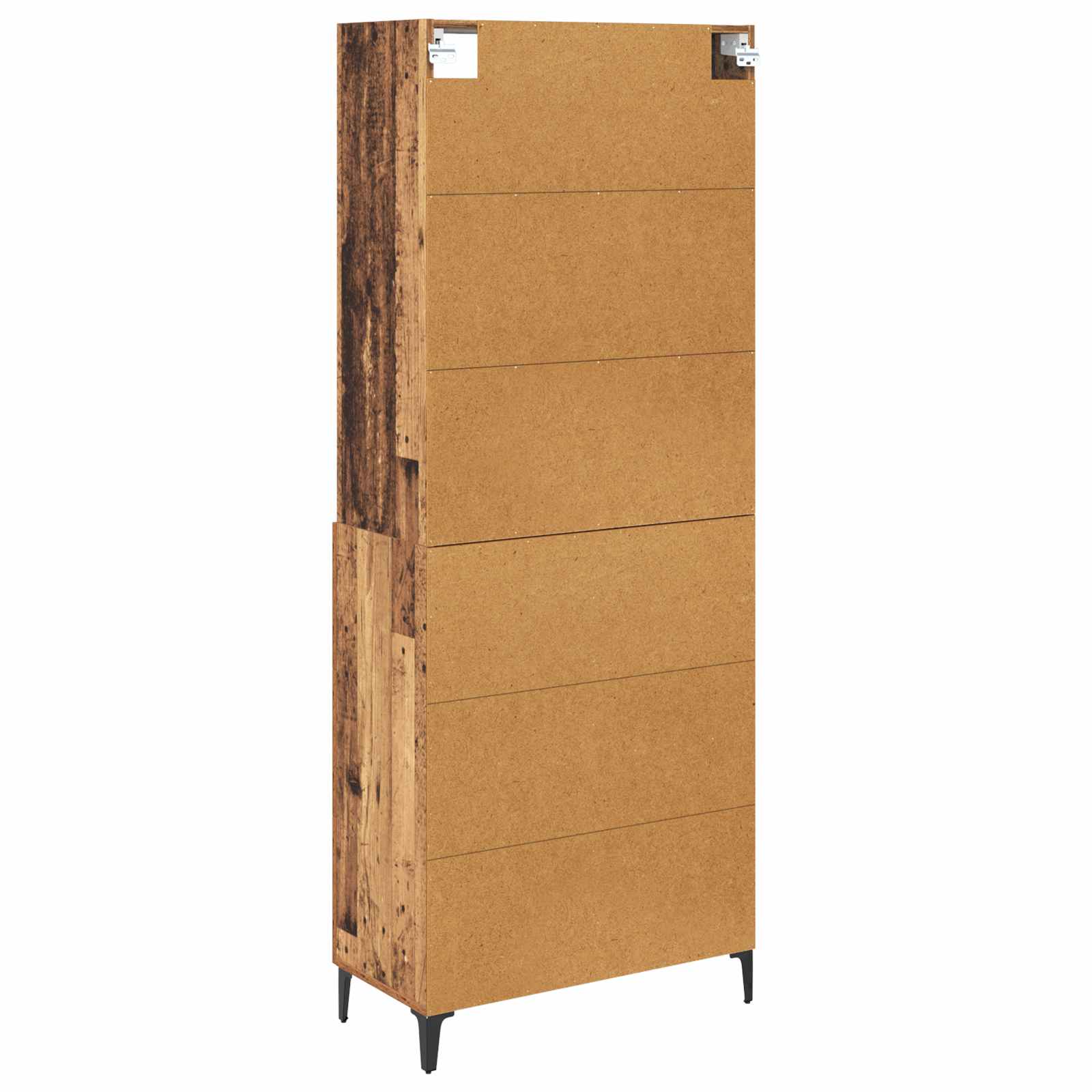 Aparador alto con cajón Madera envejecida 69,5 x 34 x 180 cm