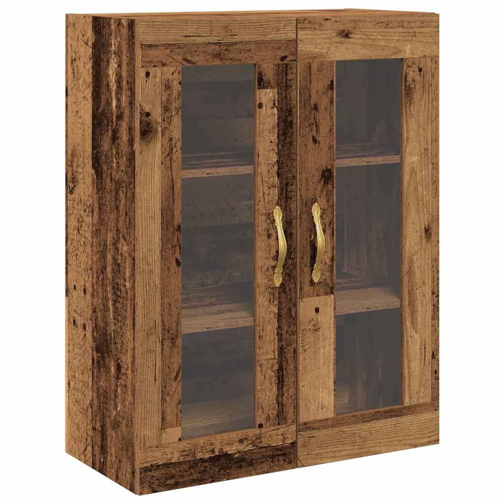Aparador alto 2 pcs Madera vieja Madera de ingeniería