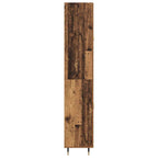 Aparador alto 2 pcs Madera vieja Madera de ingeniería