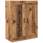 Aparador alto 2 pcs Madera envejecida Madera de ingeniería