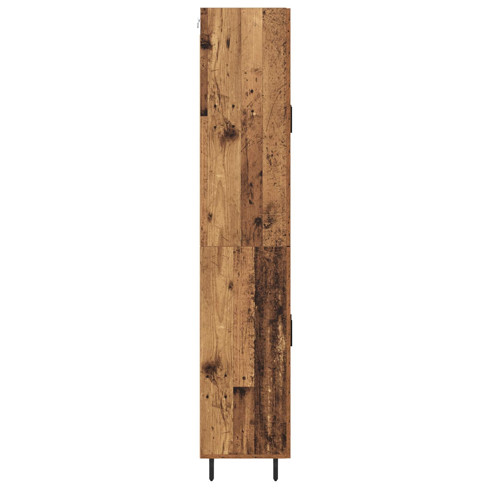 Aparador alto 2 pcs Madera envejecida Madera de ingeniería