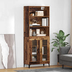 Aparador alto Madera envejecida 69,5 x 34 x 180 cm