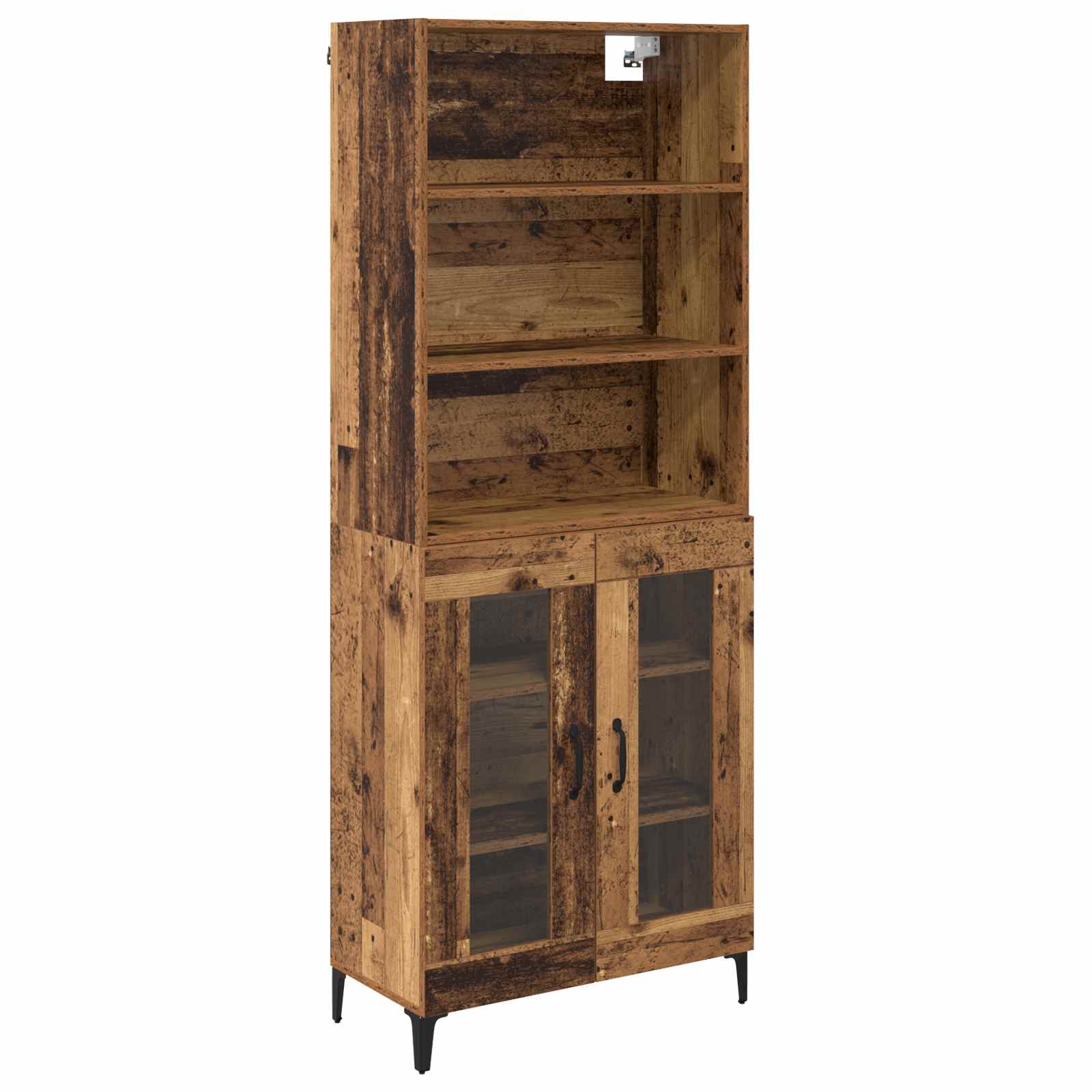 Aparador alto Madera envejecida 69,5 x 34 x 180 cm