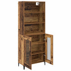 Aparador alto Madera envejecida 69,5 x 34 x 180 cm