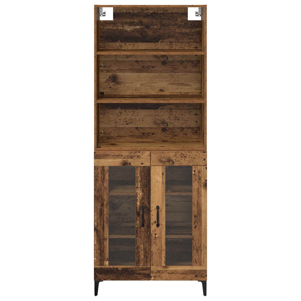 Aparador alto Madera envejecida 69,5 x 34 x 180 cm