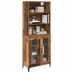 Aparador alto Madera envejecida 69,5 x 34 x 180 cm