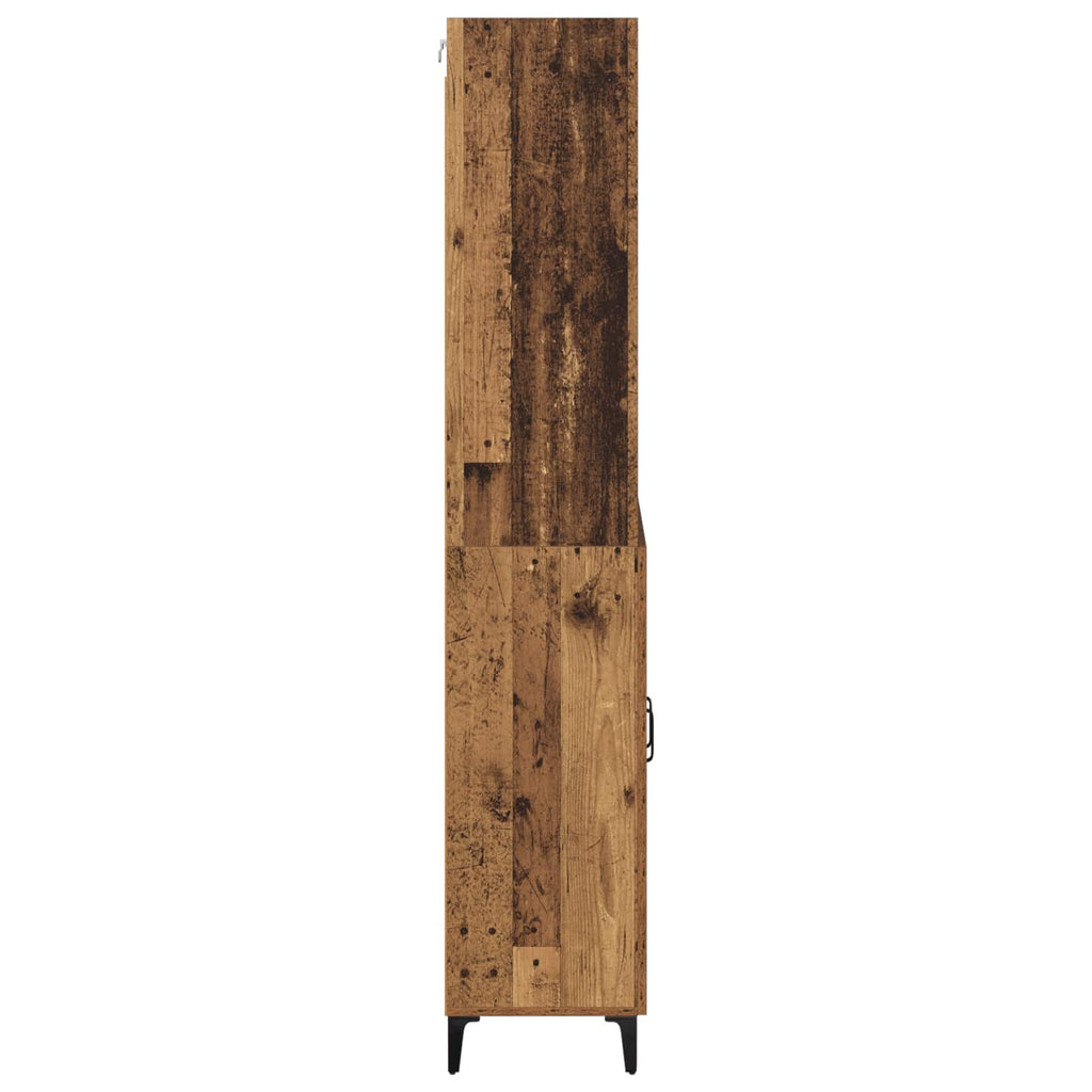Aparador alto Madera envejecida 69,5 x 34 x 180 cm
