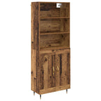 Aparador alto Madera envejecida 69,5 x 34 x 180 cm
