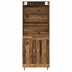 Aparador alto Madera envejecida 69,5 x 34 x 180 cm