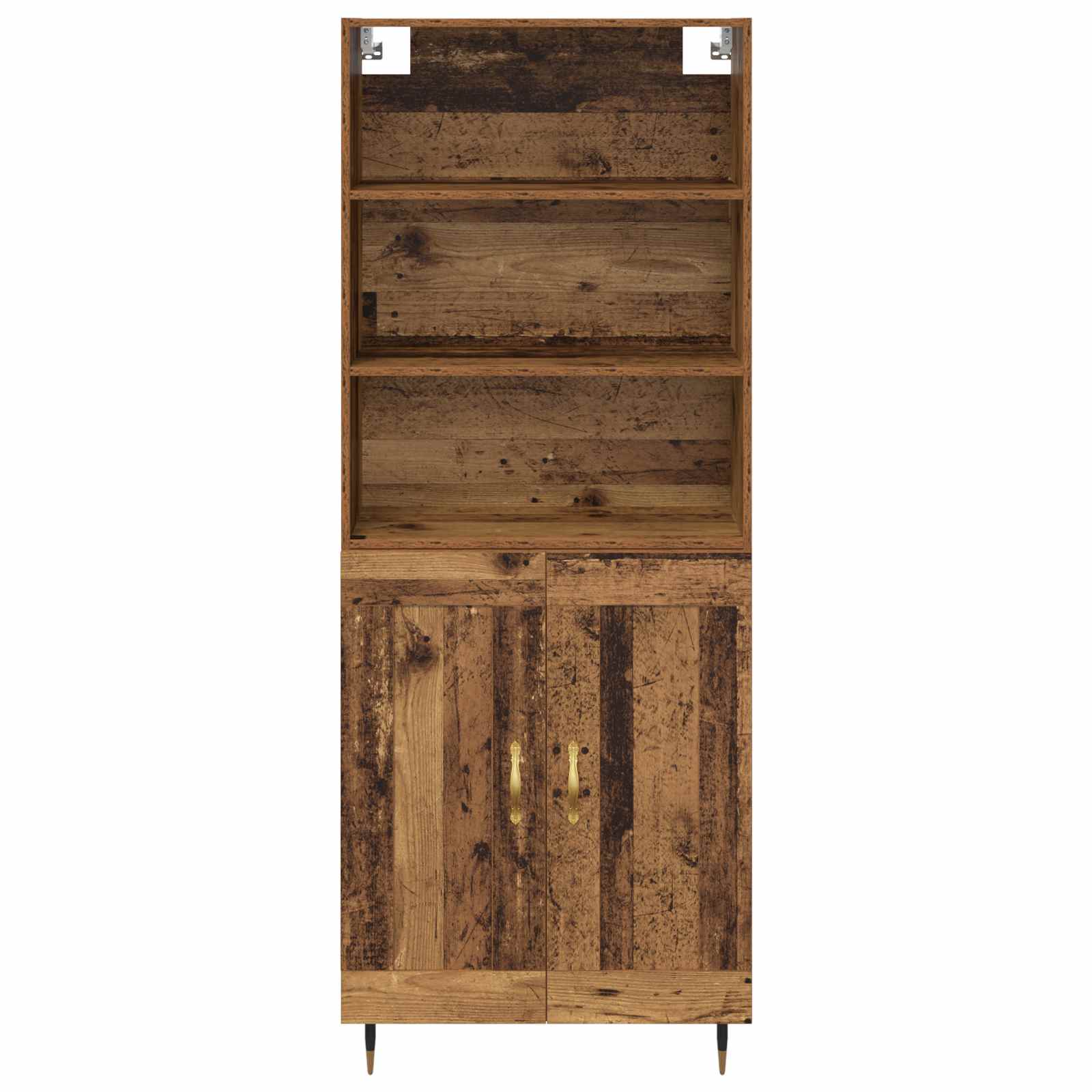 Aparador alto Madera envejecida 69,5 x 34 x 180 cm