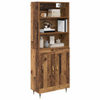 Aparador alto Madera envejecida 69,5 x 34 x 180 cm