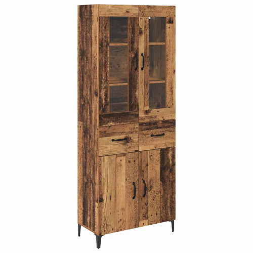 Old Wooden Pantry 69.5 x 34 x 180 cm Plywood