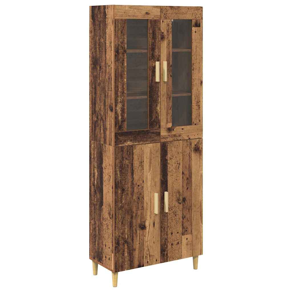 Aparador alto Madera envejecida 69,5 x 34 x 180 cm