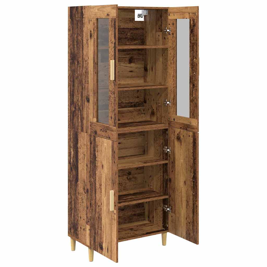 Aparador alto Madera envejecida 69,5 x 34 x 180 cm