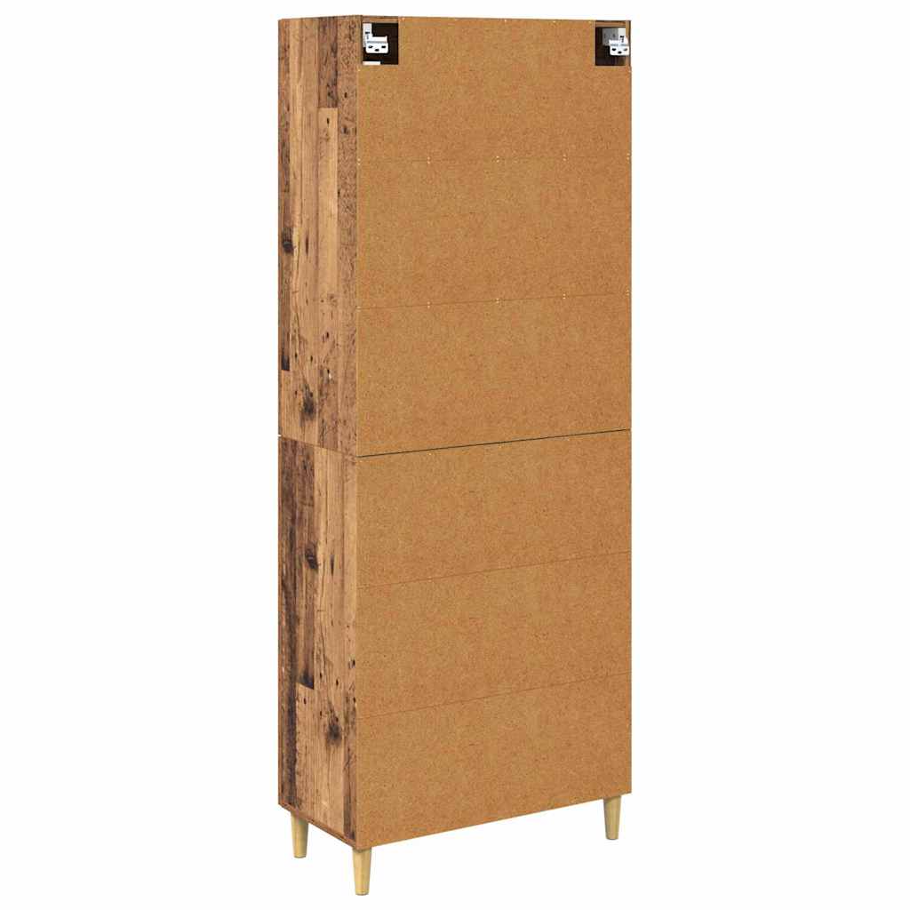Aparador alto Madera envejecida 69,5 x 34 x 180 cm