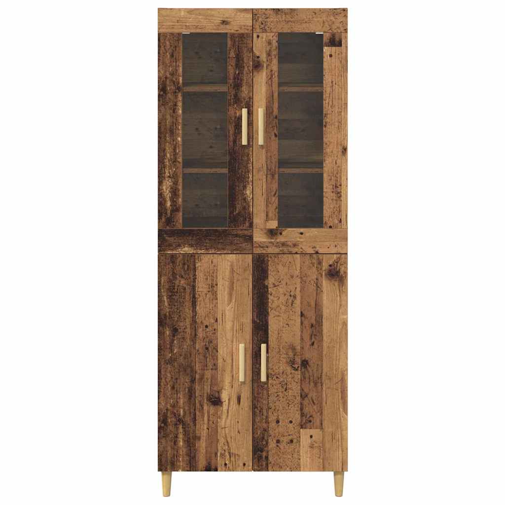 Aparador alto Madera envejecida 69,5 x 34 x 180 cm