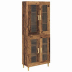 Aparador alto Madera envejecida 69,5 x 34 x 180 cm