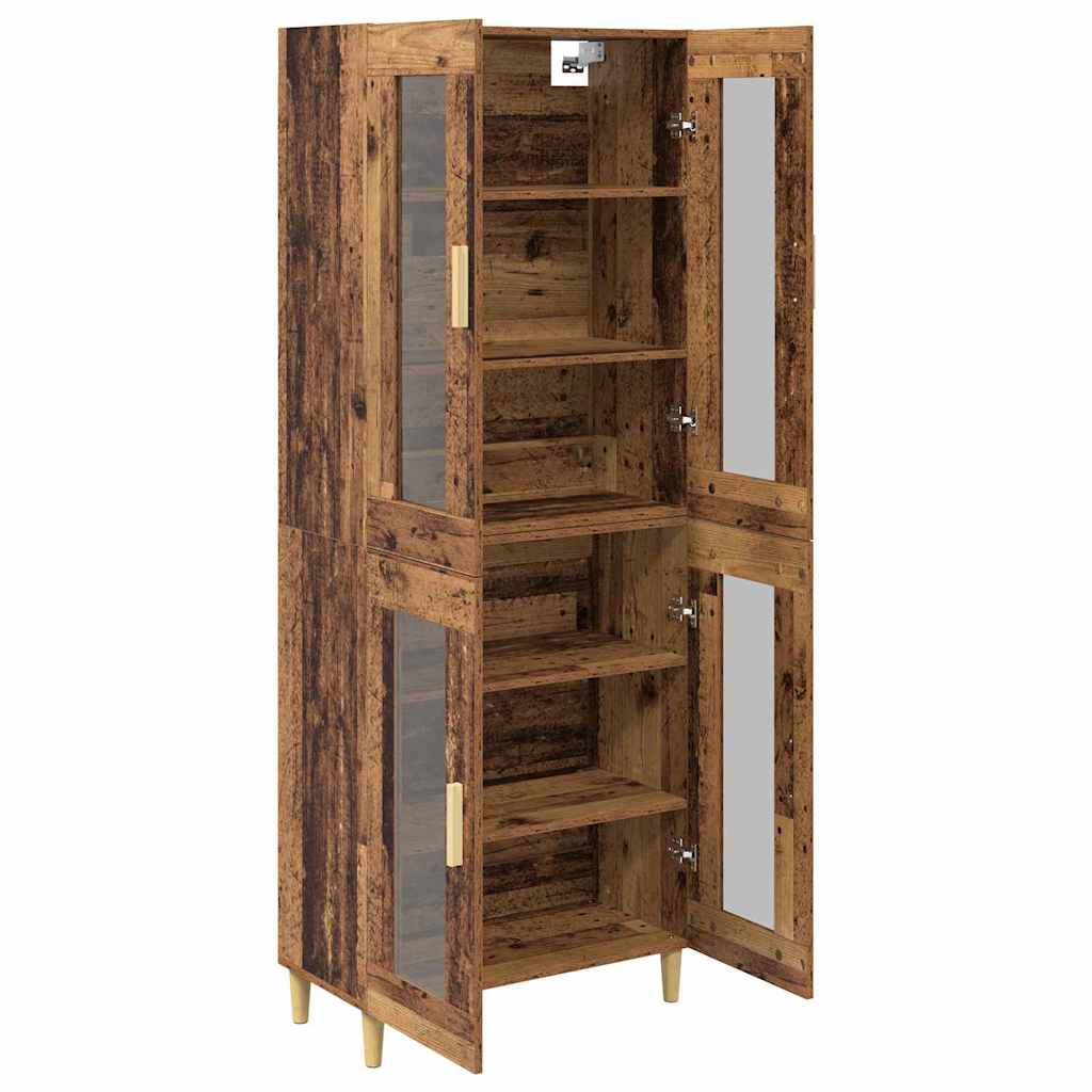 Aparador alto Madera envejecida 69,5 x 34 x 180 cm