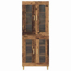 Aparador alto Madera envejecida 69,5 x 34 x 180 cm