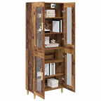 Aparador alto Madera envejecida 69,5 x 34 x 180 cm