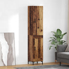 Aparador alto Madera envejecida 69,5 x 34 x 180 cm