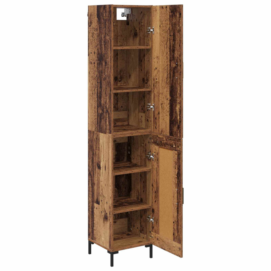 Aparador alto Madera envejecida 69,5 x 34 x 180 cm