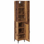 Aparador alto Madera envejecida 69,5 x 34 x 180 cm