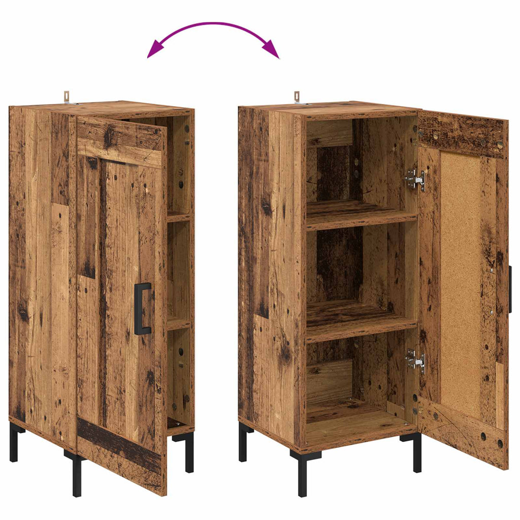 Aparador alto Madera envejecida 69,5 x 34 x 180 cm