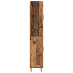 Aparador alto con cajón Madera envejecida 69,5 x 34 x 180 cm