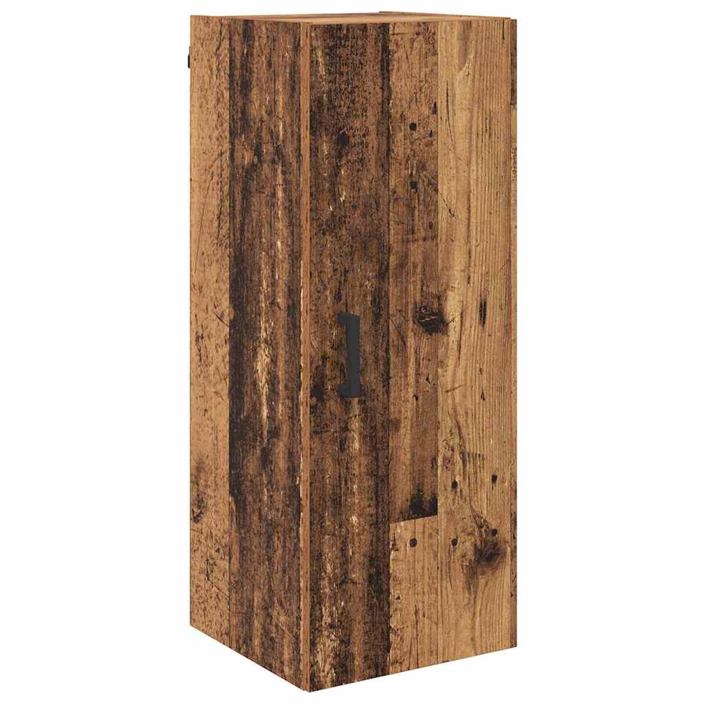 Aparador alto con cajón Madera envejecida 69,5 x 34 x 180 cm