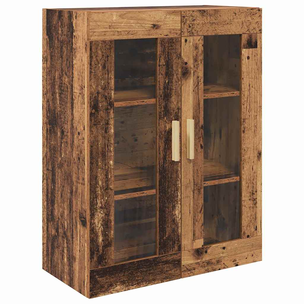 Aparador alto con cajón Madera envejecida 69,5 x 34 x 180 cm