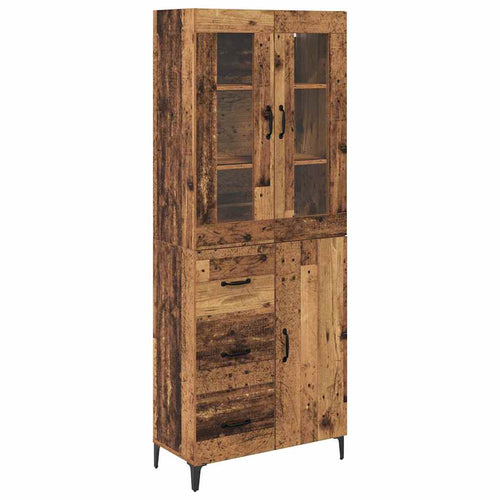 Old Wooden Pantry 69.5 x 34 x 180 cm Plywood