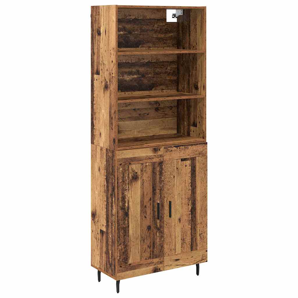 Aparador alto Madera envejecida 69,5 x 34 x 180 cm