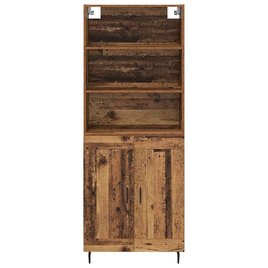 Aparador alto Madera envejecida 69,5 x 34 x 180 cm