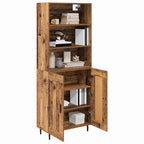 Aparador alto Madera envejecida 69,5 x 34 x 180 cm