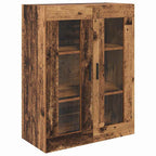 Aparador alto 2 pcs Madera envejecida