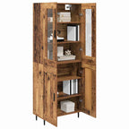 Aparador alto 2 pcs Madera envejecida
