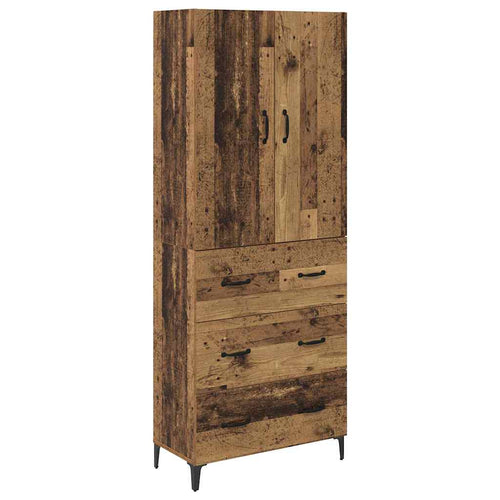 Old Wooden Pantry 69.5 x 34 x 180 cm Plywood