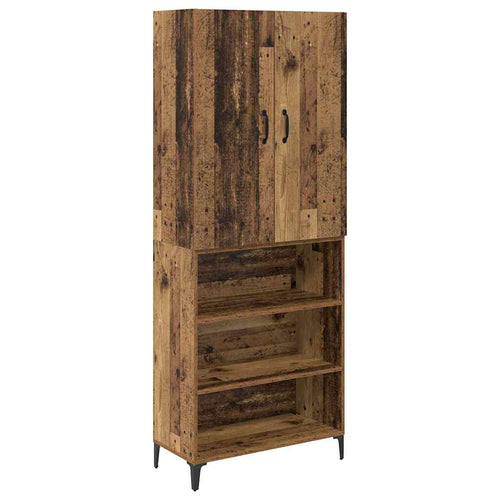 Old Wooden Pantry 69.5 x 34 x 180 cm Plywood