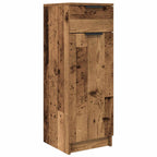 Juego de muebles de baño con cajón 4 pcs Madera vieja