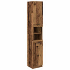 Juego de muebles de baño con cajón 4 pcs Madera vieja