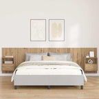 Cabecero con Mueble 3 pcs Roble artesanal Madera de ingeniería